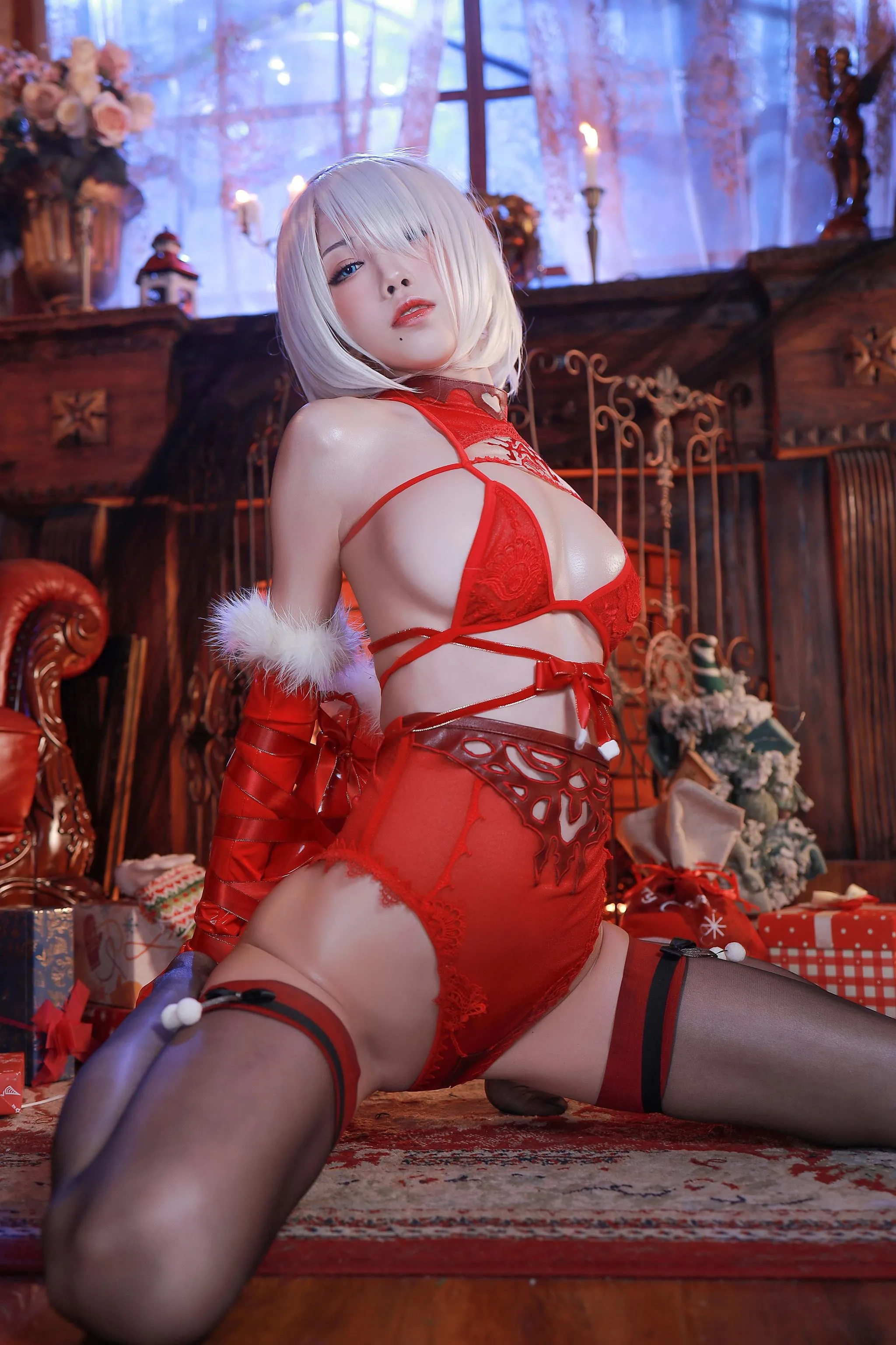 水淼Aqua – NO.72 圣诞2B连体装加丝带装 [105P]插图5
